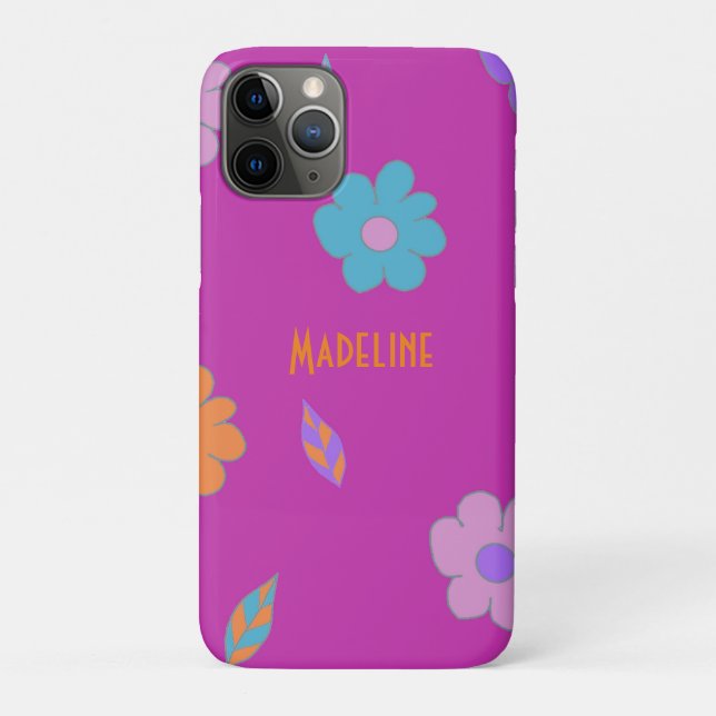 Capa Para iPhone 11 Pro Flor Retroativo Cujo (Verso)