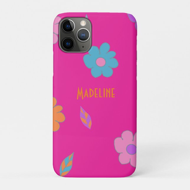 Capa Para iPhone 11 Pro Flor Retroativo Cujo (Verso)