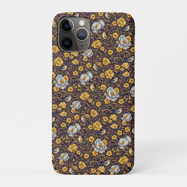 Capa Para iPhone 11 Pro Floral iPhone Case (Verso)