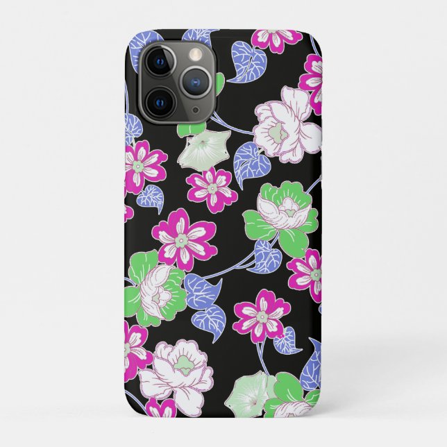 Capa Para iPhone 11 Pro flores altas (Verso)