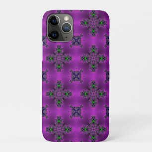 Capa Para iPhone 11 Pro Flores Artdeco em Estilo Retro