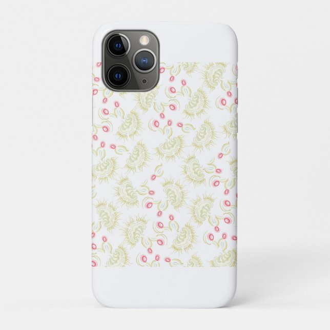 Capa Para iPhone 11 Pro Flores cactos (Verso)