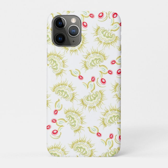 Capa Para iPhone 11 Pro Flores de cactos (Verso)
