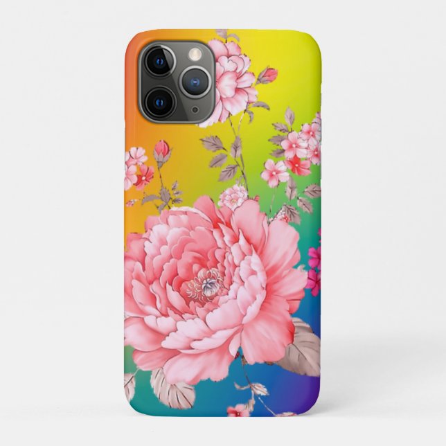 Capa Para iPhone 11 Pro Flores lindas (Verso)