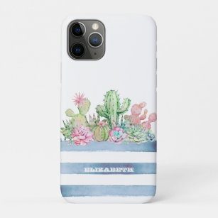 Capa Para iPhone 11 Pro Flores Suculentes De Cactus