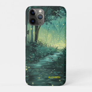 Capa Para iPhone 11 Pro Floresta de Luz Fada Personalizada
