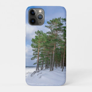 Capa Para iPhone 11 Pro Floresta de pinheiros perto da costa marítima da L