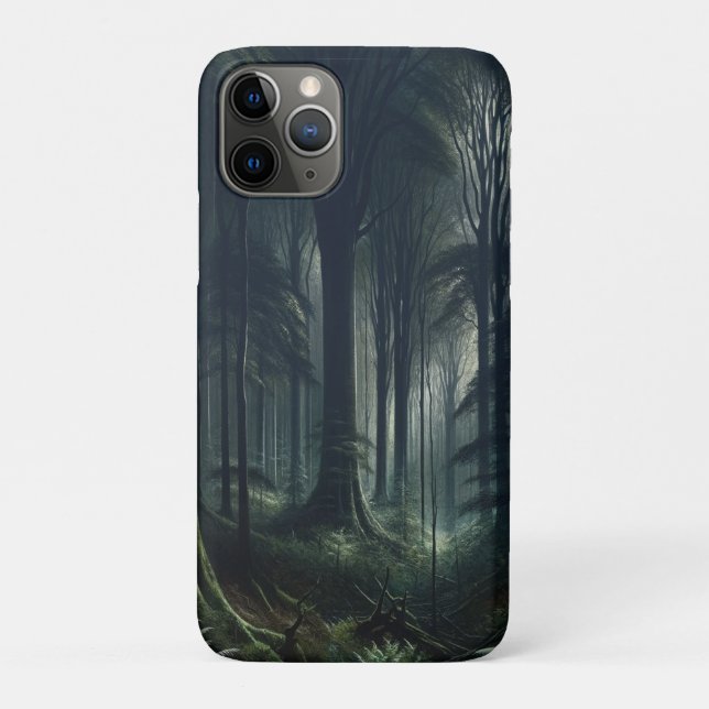 Capa Para iPhone 11 Pro Floresta Escura ao Crepúsculo (Verso)