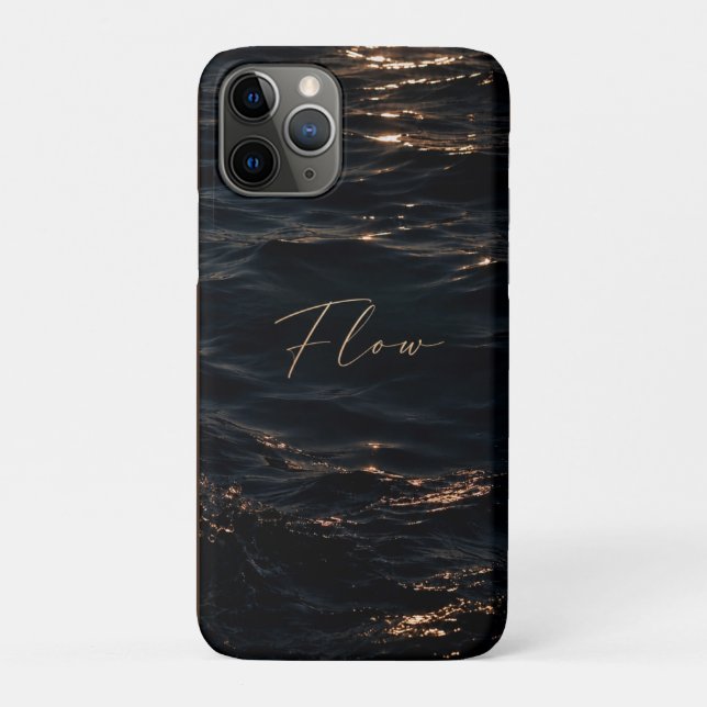 Capa Para iPhone 11 Pro Fluxo - Águas Profundas (Verso)