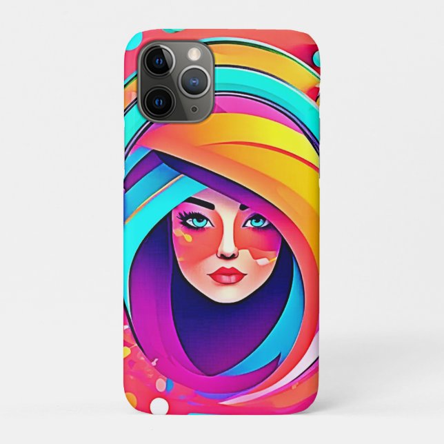 Capa Para iPhone 11 Pro Fluxo de Música Vibrante (Verso)