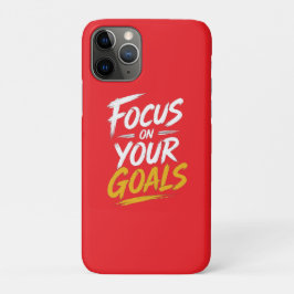 Capa Para iPhone 11 Pro Foco Nos Seus Objetivos Motivacional