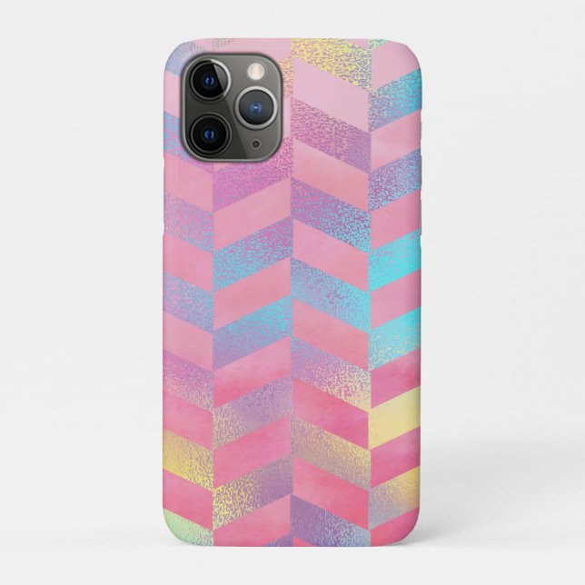 Capa Para iPhone 11 Pro Foil Cor-de-Rosa (Verso)