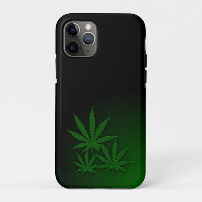 Capa Para iPhone 11 Pro Folha tripla de erva (Verso)
