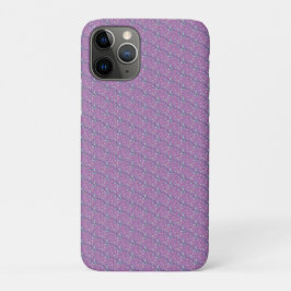 Capa Para iPhone 11 Pro Folhas azuis e roxas