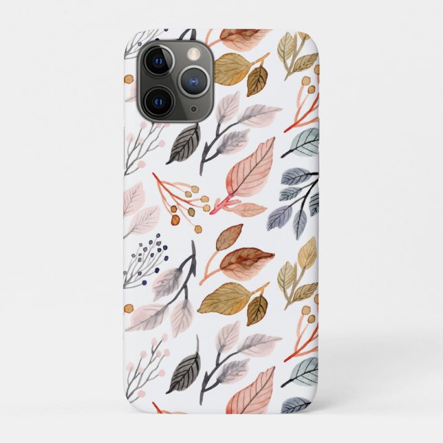 Capa Para iPhone 11 Pro folhas de árvore (Verso)