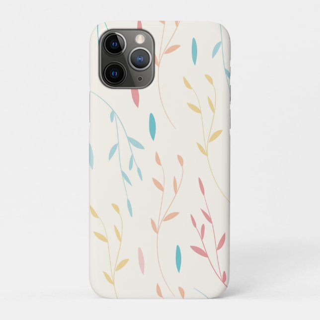 Capa Para iPhone 11 Pro folhas de árvores (Verso)