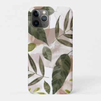 Capa Para iPhone 11 Pro Folhas de Safari Botânico Elegante