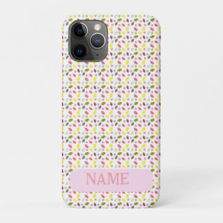 Capa Para iPhone 11 Pro Folhas e Flores de Outono Coloridas