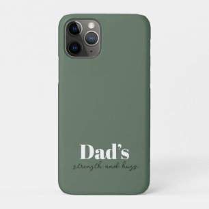 Capa Para iPhone 11 Pro Força e abraços do pai - Presente do Dia de os pai