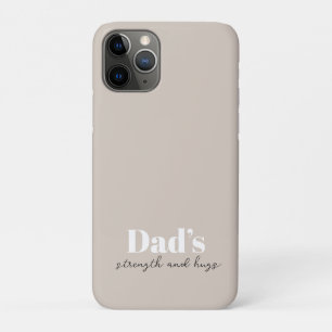 Capa Para iPhone 11 Pro Força e abraços do pai - Presente do Dia de os pai