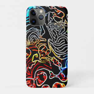 Capa Para iPhone 11 Pro Forma de Padrões neon na moda e coloridos