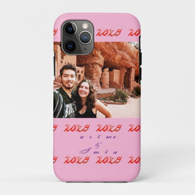 Capa Para iPhone 11 Pro Foto personalizada XOXO (Verso)