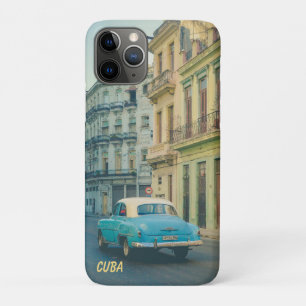 Capa Para iPhone 11 Pro Fotografia de Rua de Carro Clássico Antigo Havana
