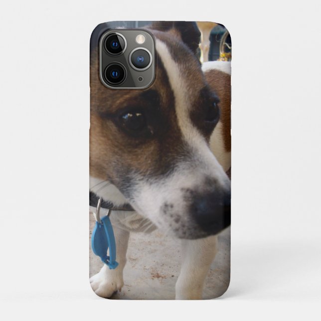 Capa Para iPhone 11 Pro Fox Terrier Dog Attração, (Verso)