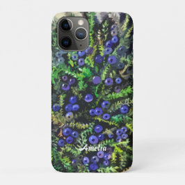 Capa Para iPhone 11 Pro Framboesas azuis selvagens