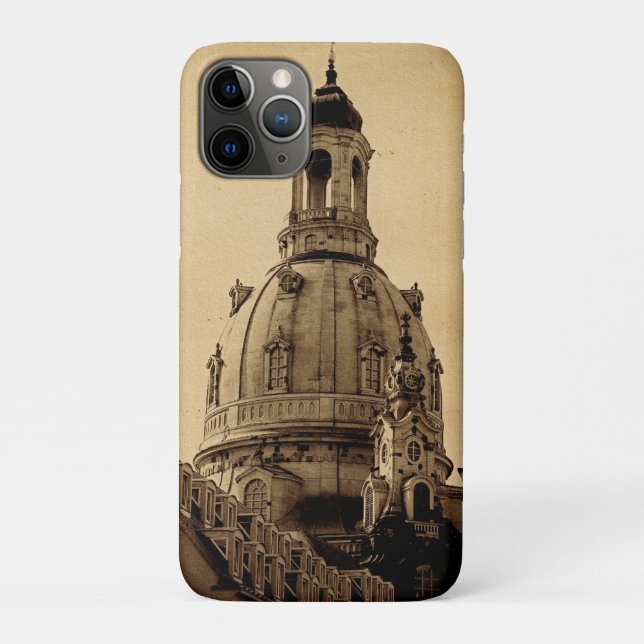 Capa Para iPhone 11 Pro Frauenkirche Dresden - Vintage (Verso)
