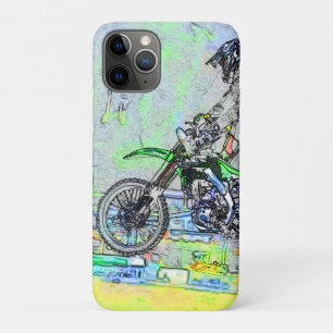 Capa Para iPhone 11 Pro Freestyle Stuntman - Motocross Rider