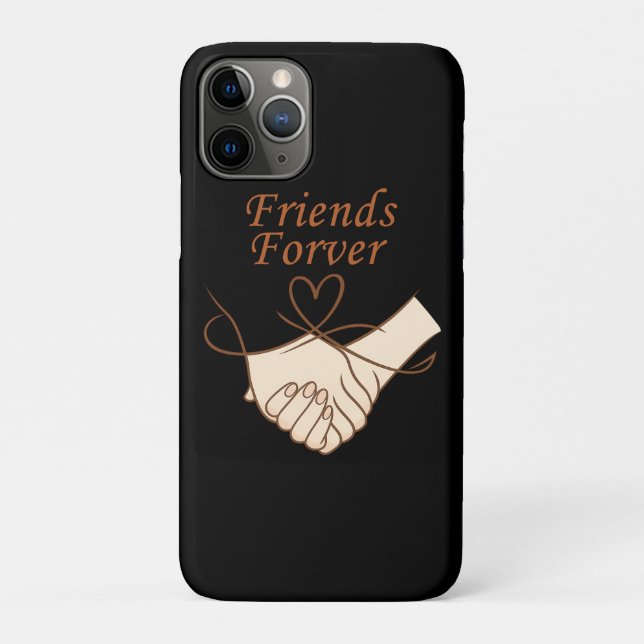 Capa Para iPhone 11 Pro Friends Forever Heartline Art iPhone 11 Pro Case (Verso)