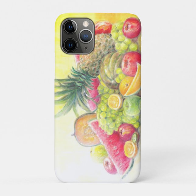 Capa Para iPhone 11 Pro Frutas felizes (Verso)
