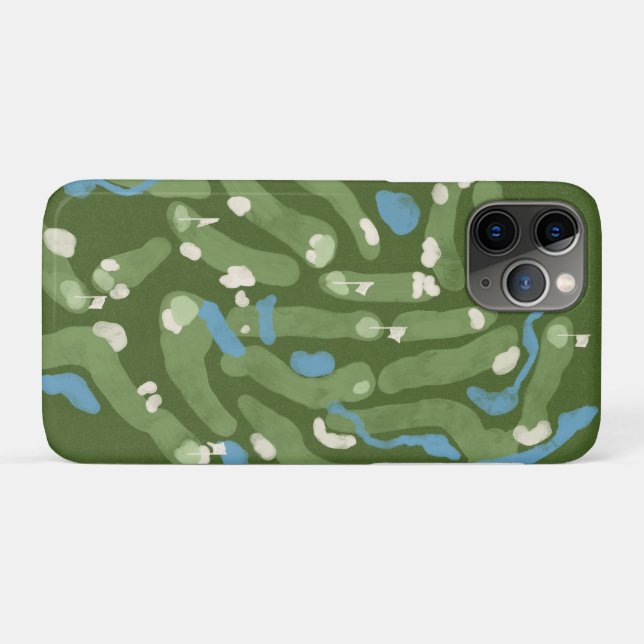 Capa Para iPhone 11 Pro Fun golf course graphic on a phone case (Verso (horizontal))