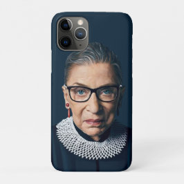 Capa Para iPhone 11 Pro Fundo azul de Ruth Bader Ginsburg