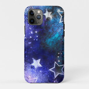 Capa Para iPhone 11 Pro Fundo de Espaço com Estrelas