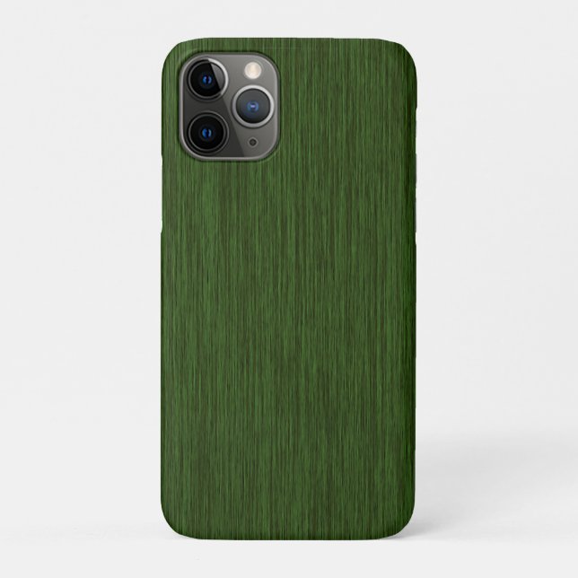 Capa Para iPhone 11 Pro Fundo Verde Russo da Madeira Cinzenta (Verso)