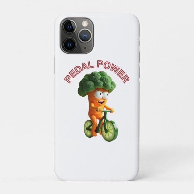 Capa Para iPhone 11 Pro Funny Veggie Rider (Verso)