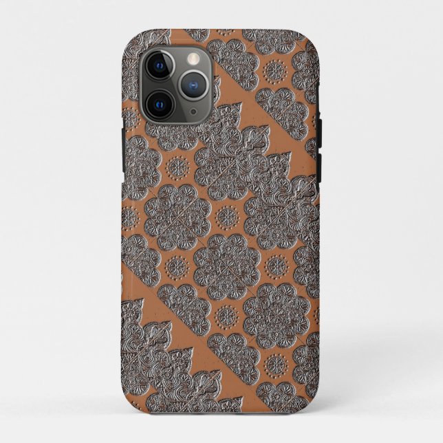 Capa Para iPhone 11 Pro Gabinete iPhone 11Pro com Brocade Embossed (Verso)