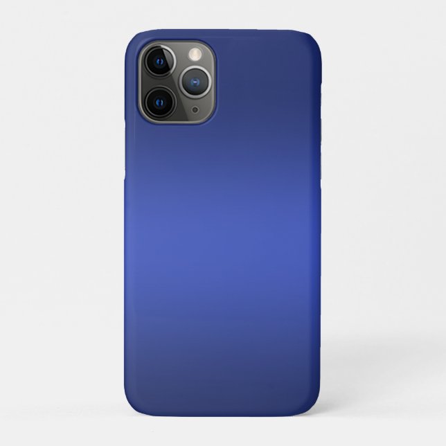 Capa Para iPhone 11 Pro Galáxia de Aquarela azul moderna (Verso)
