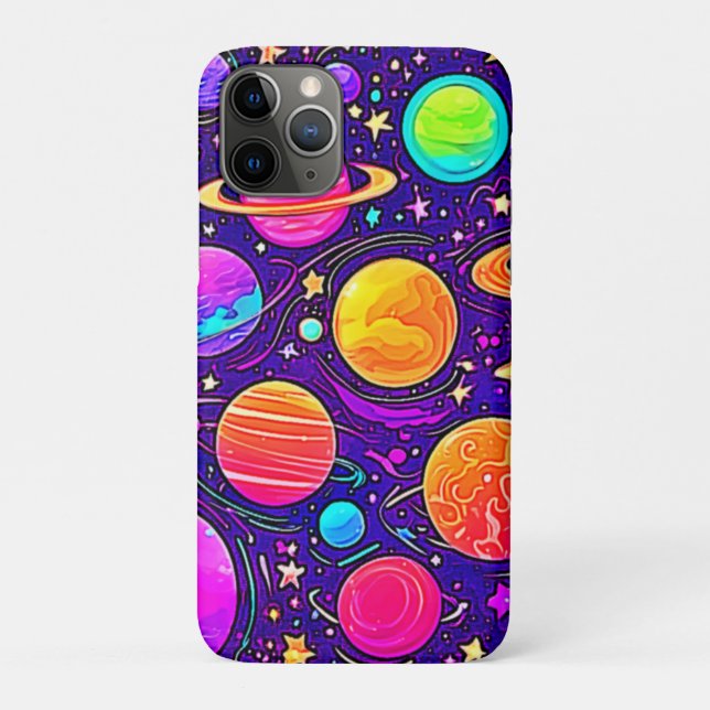 Capa Para iPhone 11 Pro Galáxia Whimsical em Matizes Suaves (Verso)