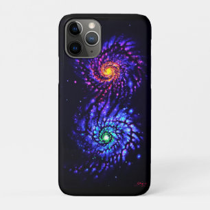 Capa Para iPhone 11 Pro Galáxias coloridas