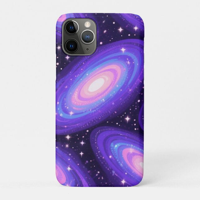 Capa Para iPhone 11 Pro Galáxias Rodopiam Padrão Sonhando Nebulosa Cósmica (Verso)