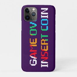 Capa Para iPhone 11 Pro Game Over Insert Coin