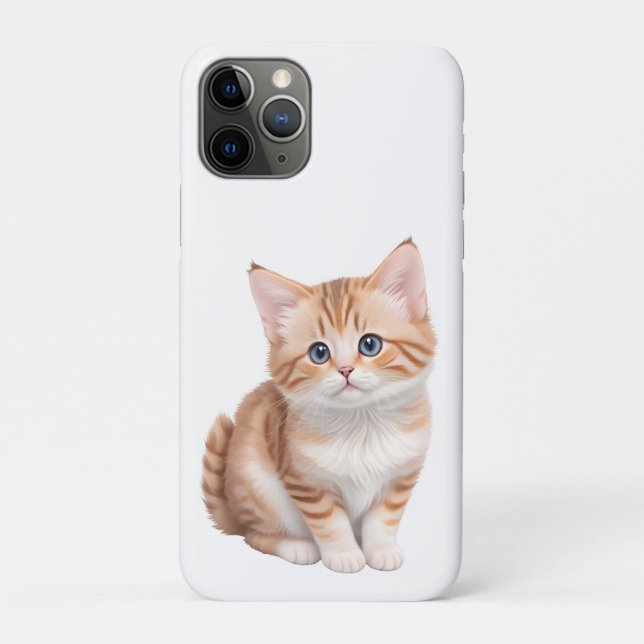 Capa Para iPhone 11 Pro Gatinho Bebê Adorável (Verso)