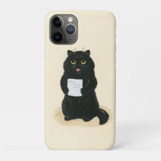 Capa Para iPhone 11 Pro Gatinho Preto para Casa Doce Abrigos de Emergência