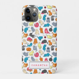 Capa Para iPhone 11 Pro Gatinhos travesseiros Personalizados