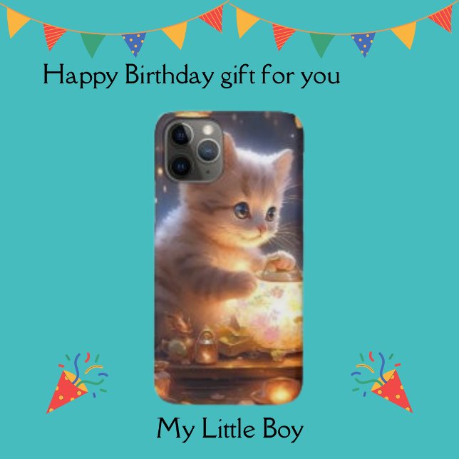 Capa Para iPhone 11 Pro Gato Branco Cute, Jar Luz Estimulante (Criador carregado)