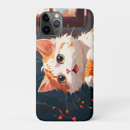 Capa Para iPhone 11 Pro Gato comendo espaguete
