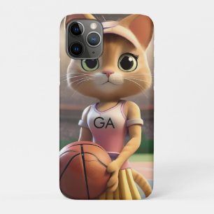 Capa Para iPhone 11 Pro Gato de Netball feminino